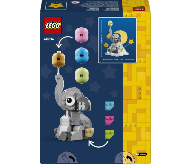 LEGO ICONIC 40814 Słoniątko na niebie - 1529758 - zdjęcie 10
